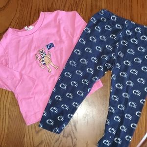 Penn State Nittany Lion Little Girl's Outfit